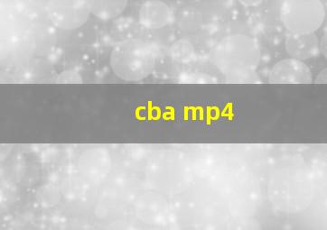 cba mp4